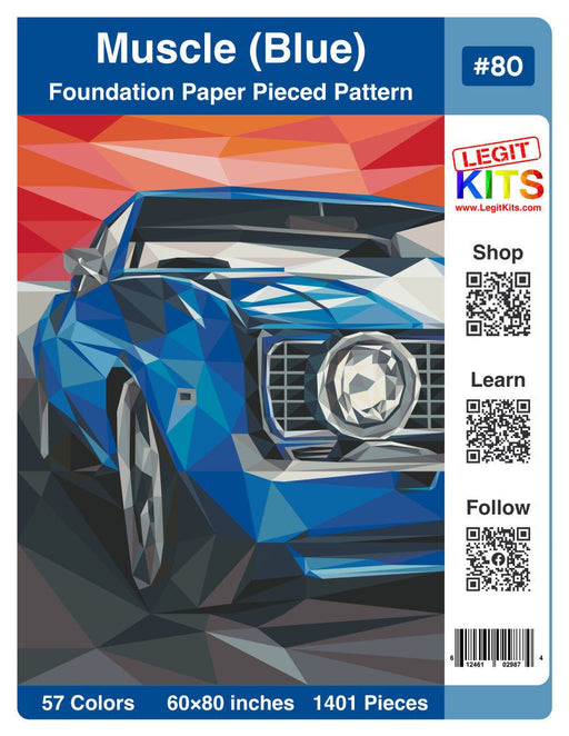 Muscle (Blue) Quilt Kit - Choice FabricsQK080