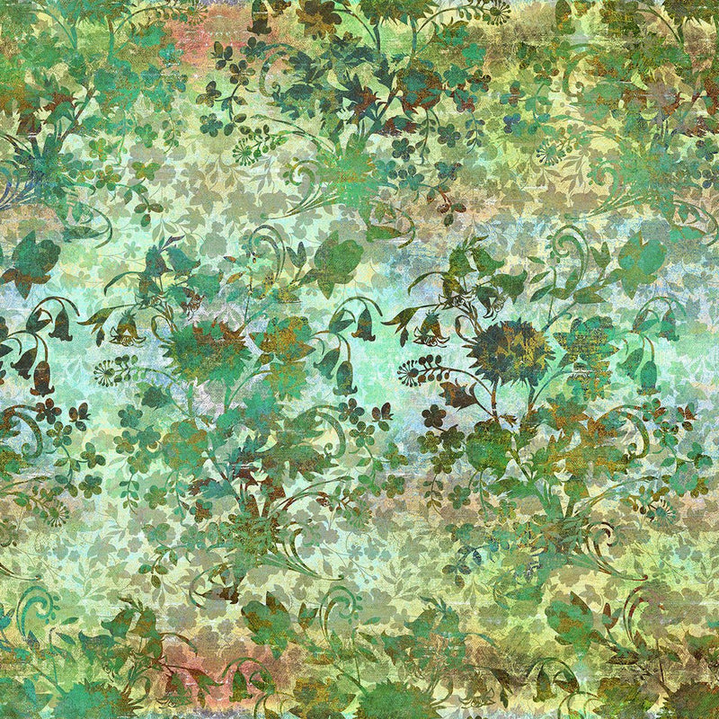 Bouquet Green Evanescence Cotton 43/44 Fabric Per Yard - Choice FabricsIBF2EV-3