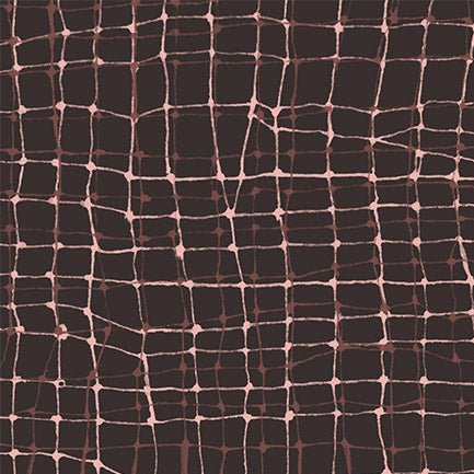 Brown Wiggly Plaid Cotton 44"/45" Fabric Per Yard - Choice FabricsDDC12505-BROW-D