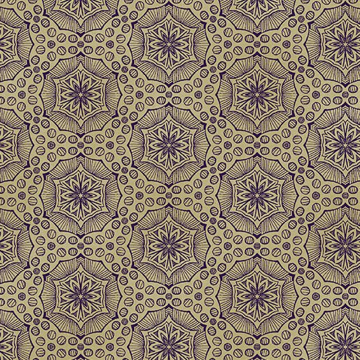 Bubbalon Cobalt/Chino Ground Works Cotton 44"/45" Fabric Per Yard - Choice Fabrics16669-51B