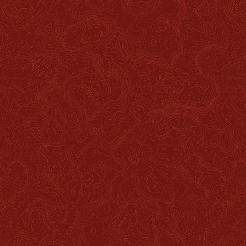 Burgundy Topography Map Path to Freedom Cotton 44"/45" Fabric Per Yard - Choice FabricsCQ-CD3921-BURGUNDY