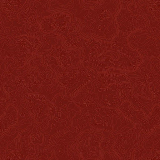 Burgundy Topography Map Path to Freedom Cotton 44"/45" Fabric Per Yard - Choice FabricsCQ-CD3921-BURGUNDY