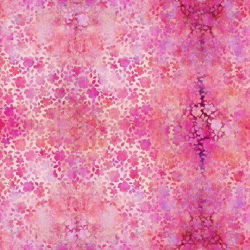 Floral Vine Pink Evanescence Cotton 43/44 Fabric Per Yard - Choice FabricsIBF19EV-1