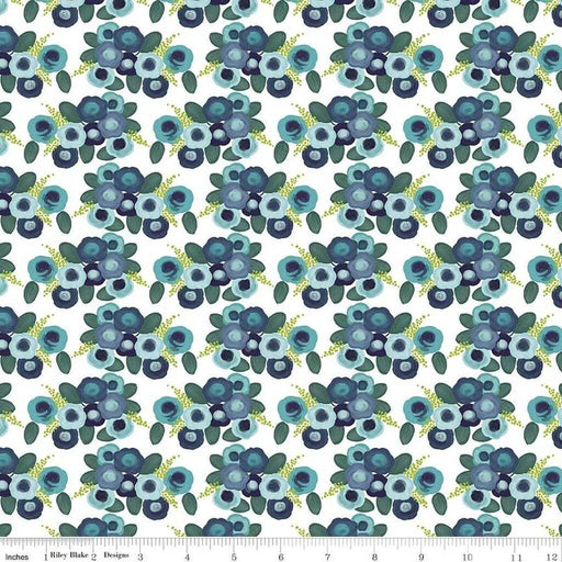 Morning Meadow - Roses - White (3 - Yard Pack) - Choice FabricsC15943-WHITE