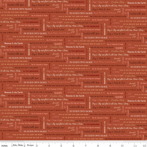 Created with Love - It Is Written - Clay - Choice FabricsC15974-CLAY
