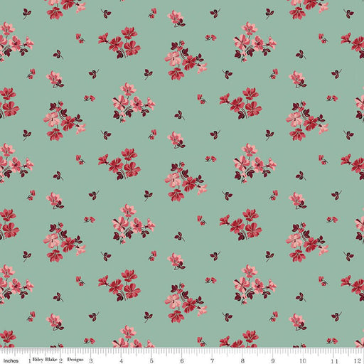 Love You Always - Flower Toss - Sage - Choice FabricsC16871-SAGE