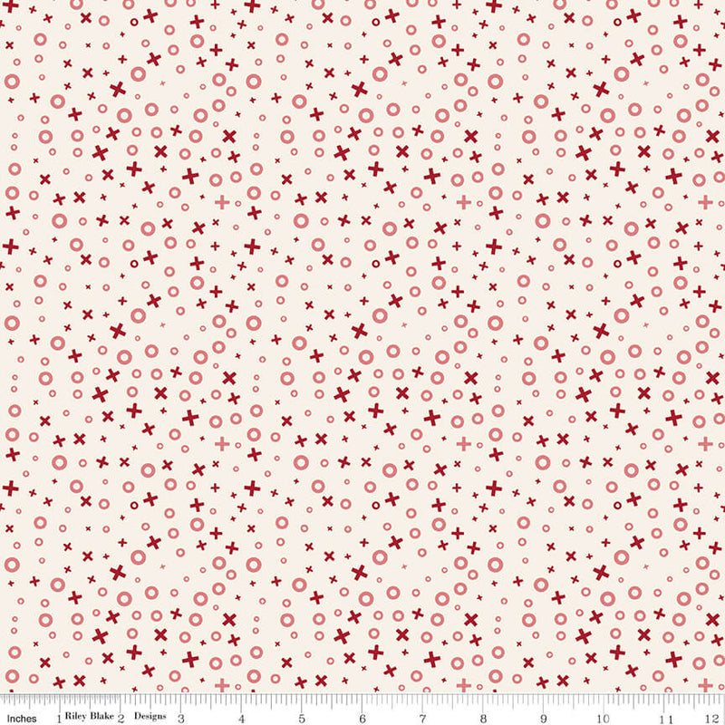 Love You Always - XOs - Cream (3-Yard Pack)