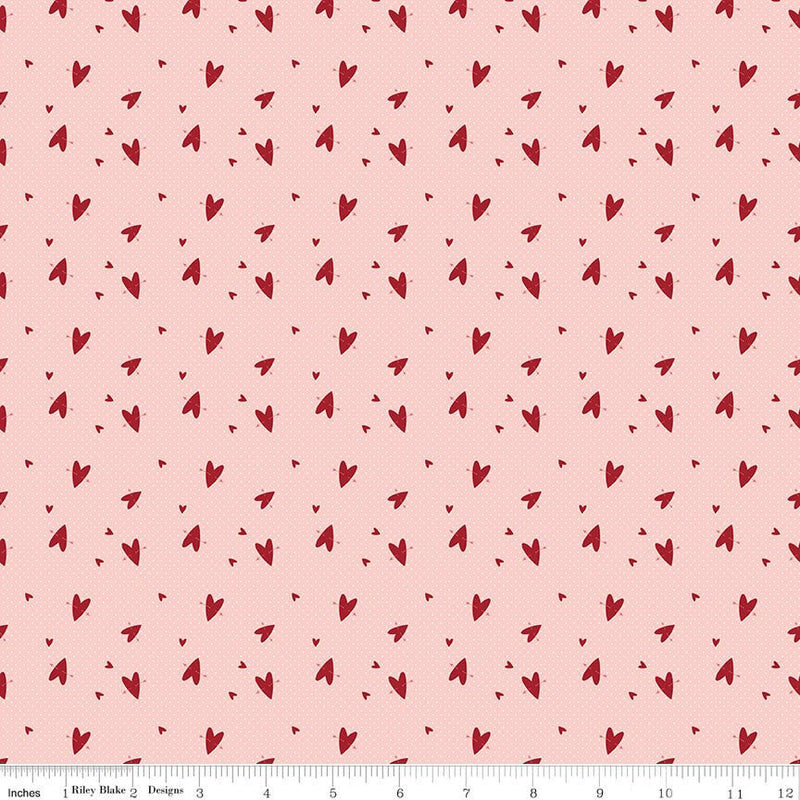 Love You Always - Hearts - Pink - Choice FabricsC16874-PINK