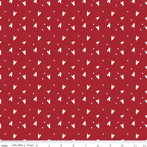 Love You Always - Hearts - Red - Choice FabricsC16874-RED