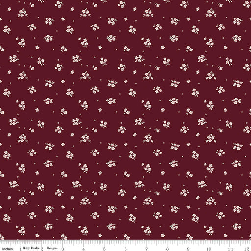 Love You Always - Ditsy - Maroon - Choice FabricsC16875-MAROON