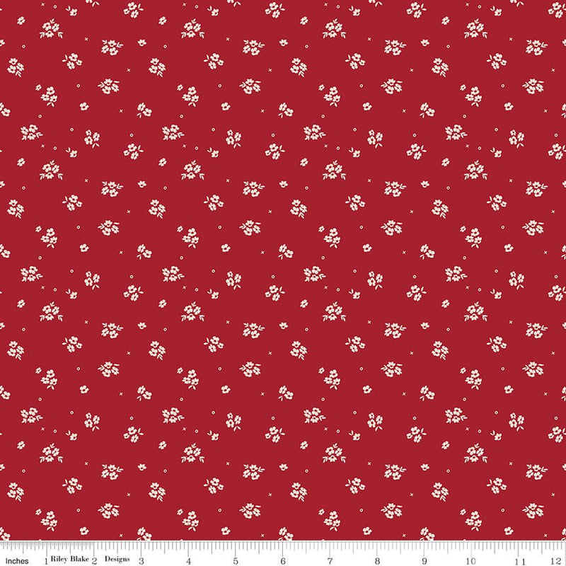 Love You Always - Ditsy - Red - Choice FabricsC16875-RED