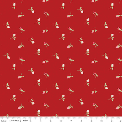 Sew in Love - Rosebuds - Red (3 - Yard Pack) - Choice FabricsC16902-RED