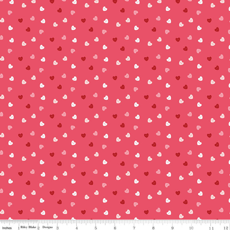Sew in Love - Hearts - Pink (3 - Yard Pack) - Choice FabricsC16905-PINK