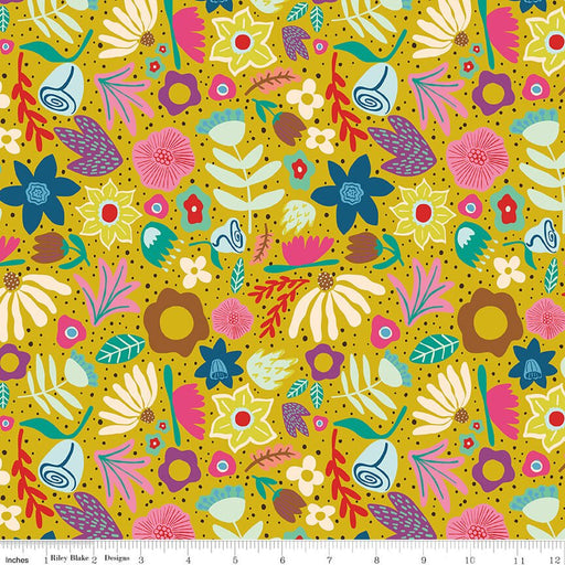 The Genesis of a Journey - Along the Way - Curry - Choice FabricsC16931-CURRY
