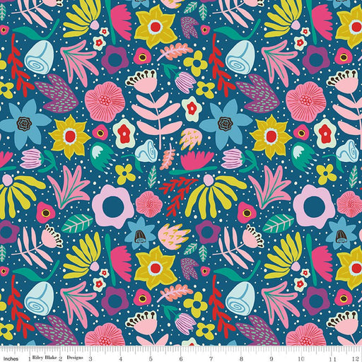 The Genesis of a Journey - Along the Way - Denim - Choice FabricsC16931-DENIM