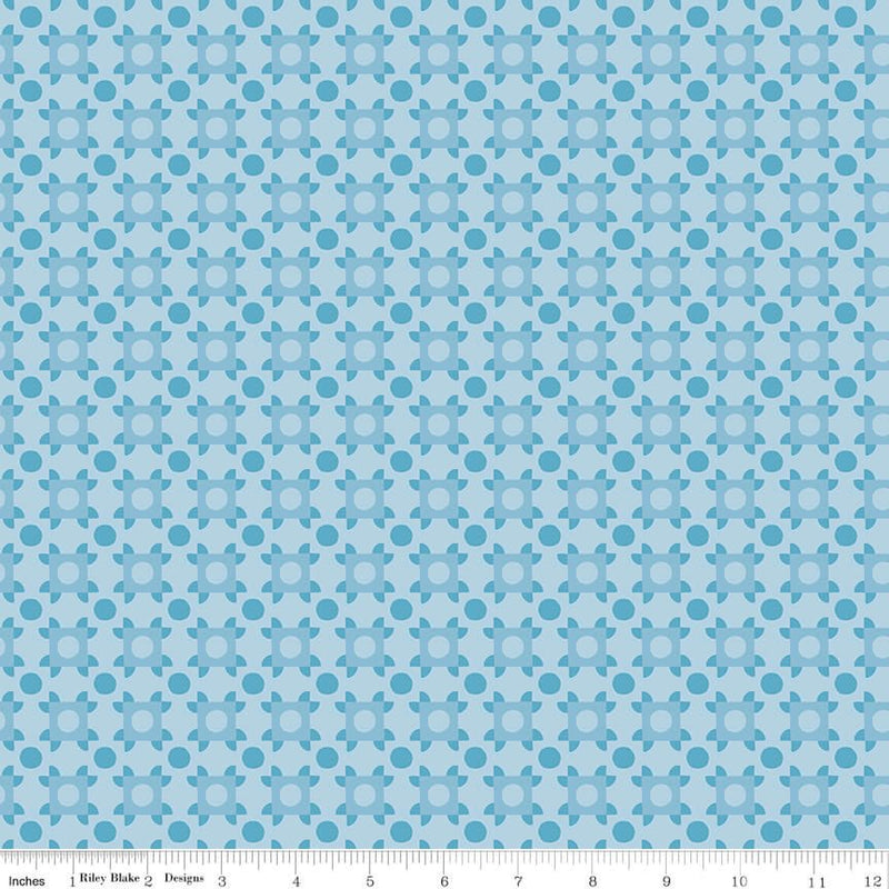 The Genesis of a Journey - Patchwork Piazza - Blue (3 - Yard Pack) - Choice FabricsC16933-BLUE
