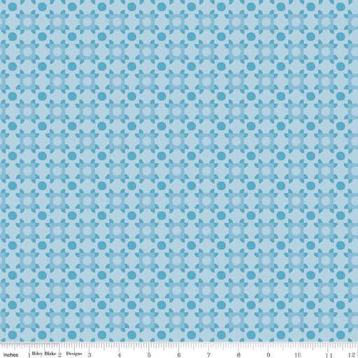 The Genesis of a Journey - Patchwork Piazza - Blue - Choice FabricsC16933-BLUE