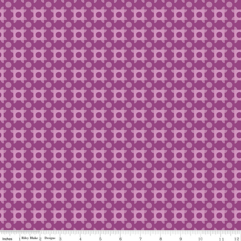 The Genesis of a Journey - Patchwork Piazza - Grape (3 - Yard Pack) - Choice FabricsC16933-GRAPE