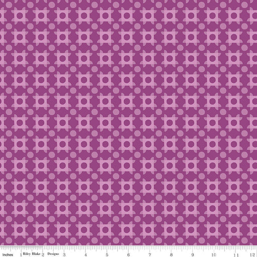 The Genesis of a Journey - Patchwork Piazza - Grape - Choice FabricsC16933-GRAPE