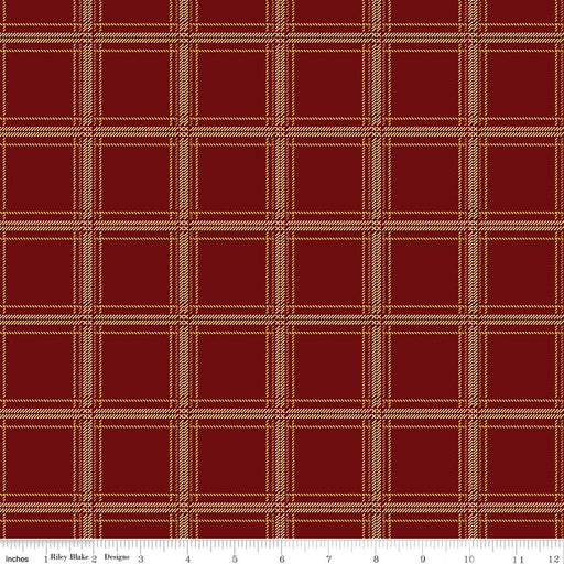 Plaid-Venture Club - Hunter - Mahogany - Choice FabricsC17041-MAHOGANY