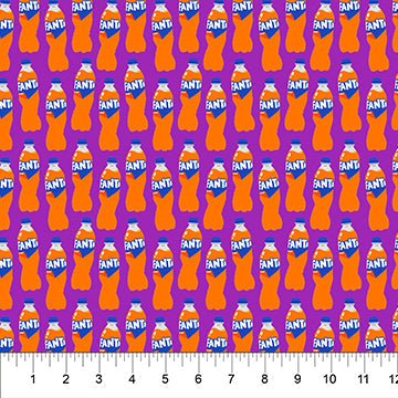 Fanta Bottle Purple 44"/45" Fabric Per Yard - Choice FabricsCC1024-85