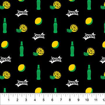 Sprite Black 44"/45" Fabric Per Yard - Choice FabricsCC1026-99