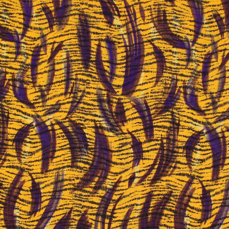 Tiger Stripes - Purple & Gold (3 - Yard Pack) - Choice FabricsCD-15010-002