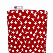 Patriotic Stars 108" Supreme Backings - Large White Stars on Red - Choice FabricsCD-17004-200