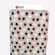 3 - Yard Pack - Patriotic Stars 108" Supreme Backings - Large Stars on Cream - Choice FabricsFF-63304-300