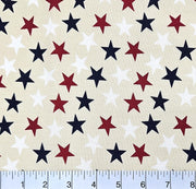 3 - Yard Pack - Patriotic Stars 108" Supreme Backings - Large Stars on Cream - Choice FabricsFF-63304-300