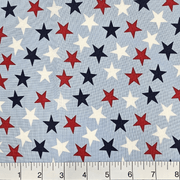 3 - Yard Pack - Patriotic Stars 108" Supreme Backings - Large Stars on Light Blue - Choice FabricsFF-63304-400