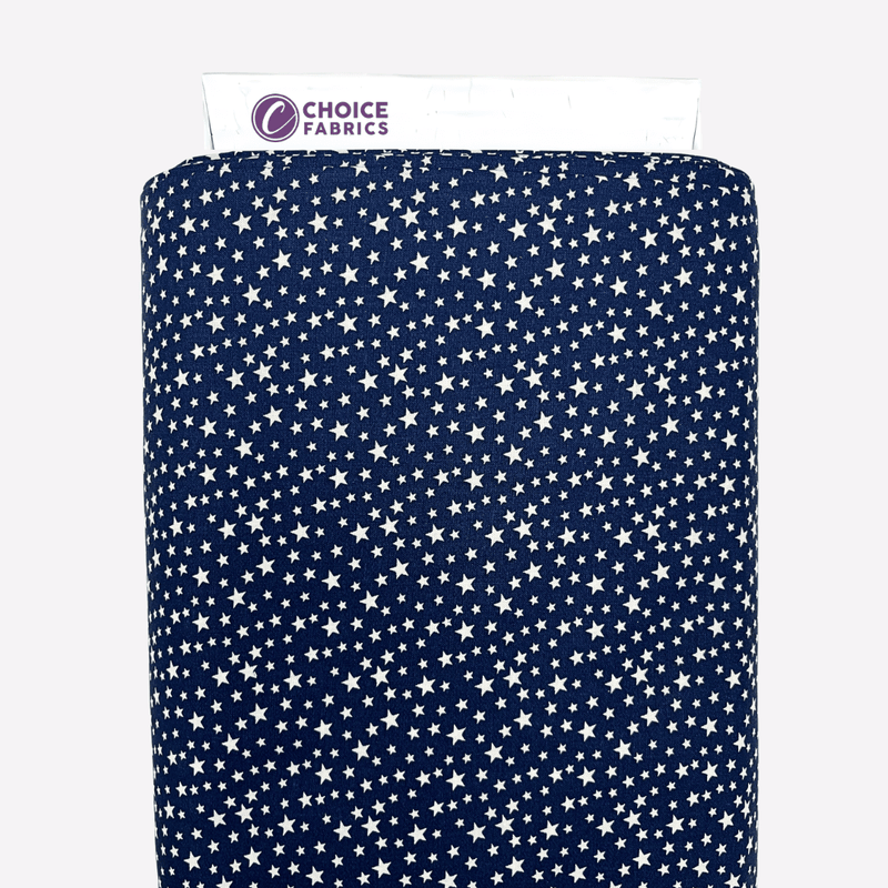 Patriotic Stars 108" Supreme Backings - White Stars on Navy - Choice FabricsCD-18463-100