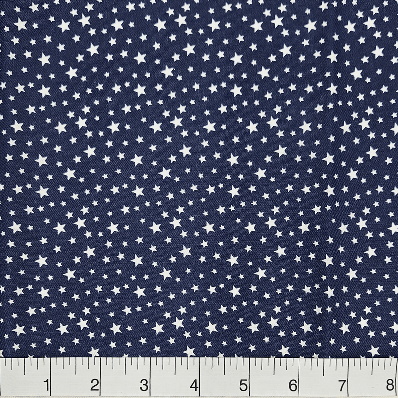 Patriotic Stars 108" Supreme Backings - White Stars on Navy - Choice FabricsCD-18463-100