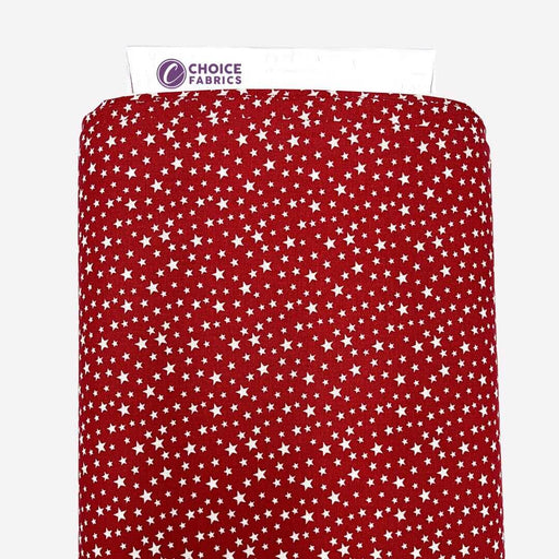 Patriotic Stars 108" Supreme Backings - White Stars on Red - Choice FabricsCD-18463-200