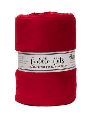 Solid Cuddle Wideback Cut 3 yd x 108/110 in - Cardinal - Choice FabricsCKCCARDINAL