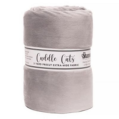 Solid Cuddle Wideback Cut 3 yd x 108/110 in - Silver - Choice FabricsCKCSILVER