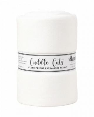 Solid Cuddle Wideback Cut 3 yd x 108/110 in - White - Choice FabricsCKCWHITE