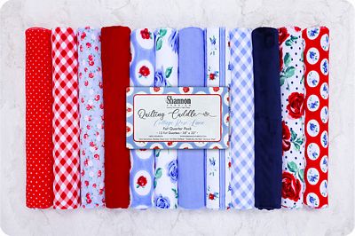 Quilting Cuddle Fat Quarter Bundle - Blue - Choice FabricsCKFQBLUE