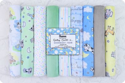 Quilting Cuddle Fat Quarter Bundle - Good Night Farm - Choice FabricsCKFQGNF