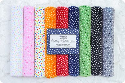 Quilting Cuddle Fat Quarter Bundle - Lots A Dots - Choice FabricsCKFQLAD