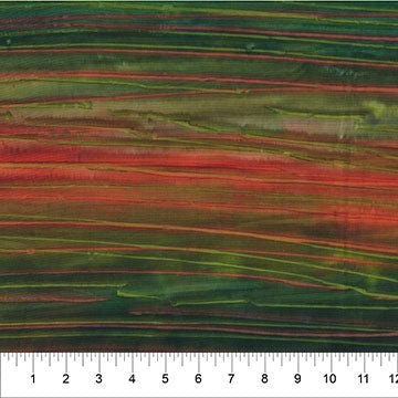 Calcite Light Green & Red Crosswise Stripe 83660-78 Cotton 44"/45" Fabric Per Yard - Choice Fabrics83660-78