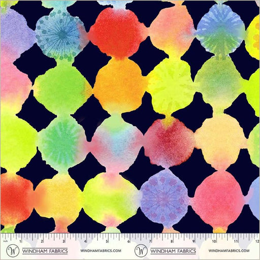 Canvas & Co. Navy Color Burst Cotton 44"/45" Fabric Per Yard - Choice Fabrics55131DC-1