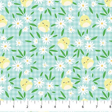 Chick In Daisies Springtime Squishmallows Cotton 44"/45" Fabric Per Yard - Choice FabricsSQ1017-61