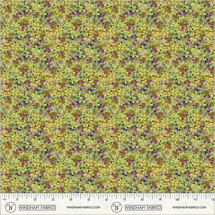 Clover Flowerbed Midnight Blooms Cotton 44"/45" Fabric Per Yard - Choice Fabrics55075-10