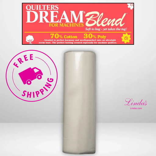 Quilters Dream Select Natural 70/30 Batting King Roll - 120" x 25 yards - AVAILABLE FOR PRE-ORDER - ROUGHLY 8 WEEKS - Choice FabricsQDDS-MKR