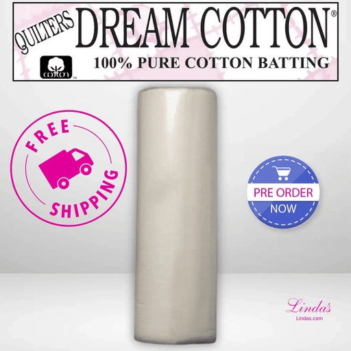 Quilters Dream Select Cotton Batting Queen Roll - 93" x 30 yards - AVAILABLE FOR PRE-ORDER - ROUGHLY 8 WEEKS - Choice FabricsQDDS-N4QR
