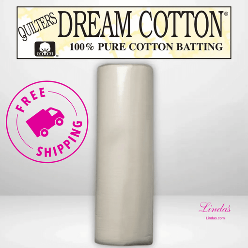 Quilters Dream Supreme Natural Cotton Batting King Roll - 120" x 25 yards - AVAILABLE FOR PRE-ORDER - ROUGHLY 8 WEEKS - Choice FabricsQDDS-N8KR