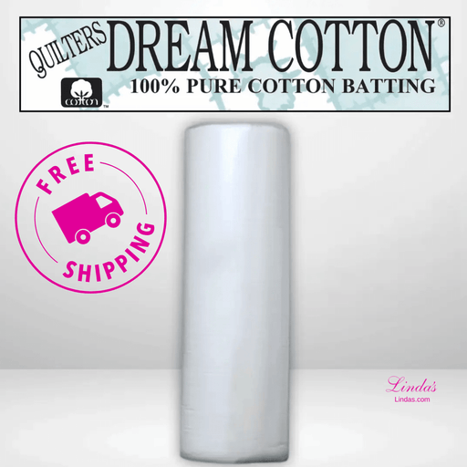 Quilters Dream Request White Cotton Batting King Roll - 120" x 30 yards - AVAILABLE FOR PRE-ORDER - ROUGHLY 8 WEEKS - Choice FabricsQDDS-W3KR
