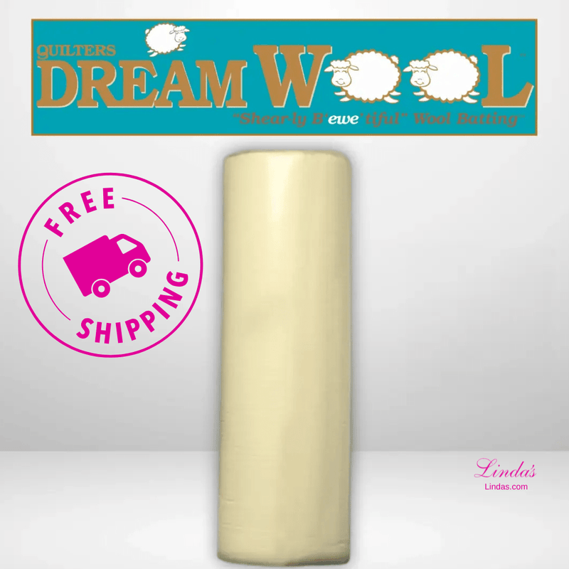Quilters Dream Wool Batting King Roll - 120" x 20 yards - AVAILABLE FOR PRE-ORDER - ROUGHLY 8 WEEKS - Choice FabricsQDDS-WOOLKR