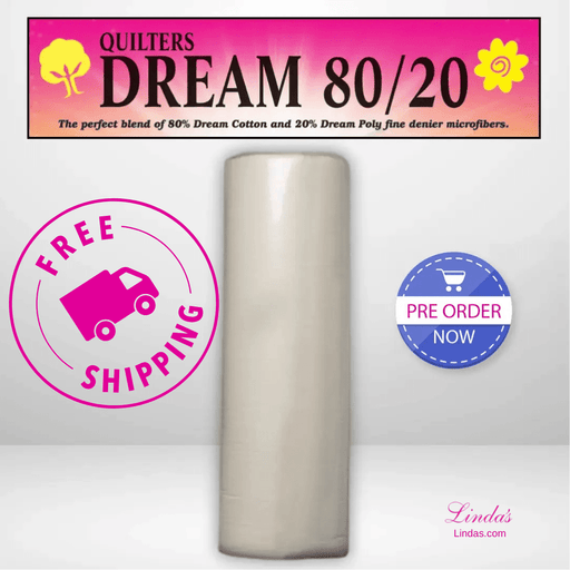 Quilters Dream Select Natural 80/20 Batting Queen Roll - 93" x 30 yards - AVAILABLE FOR PRE-ORDER - ROUGHLY 8 WEEKS - Choice FabricsQDDS-ENQR